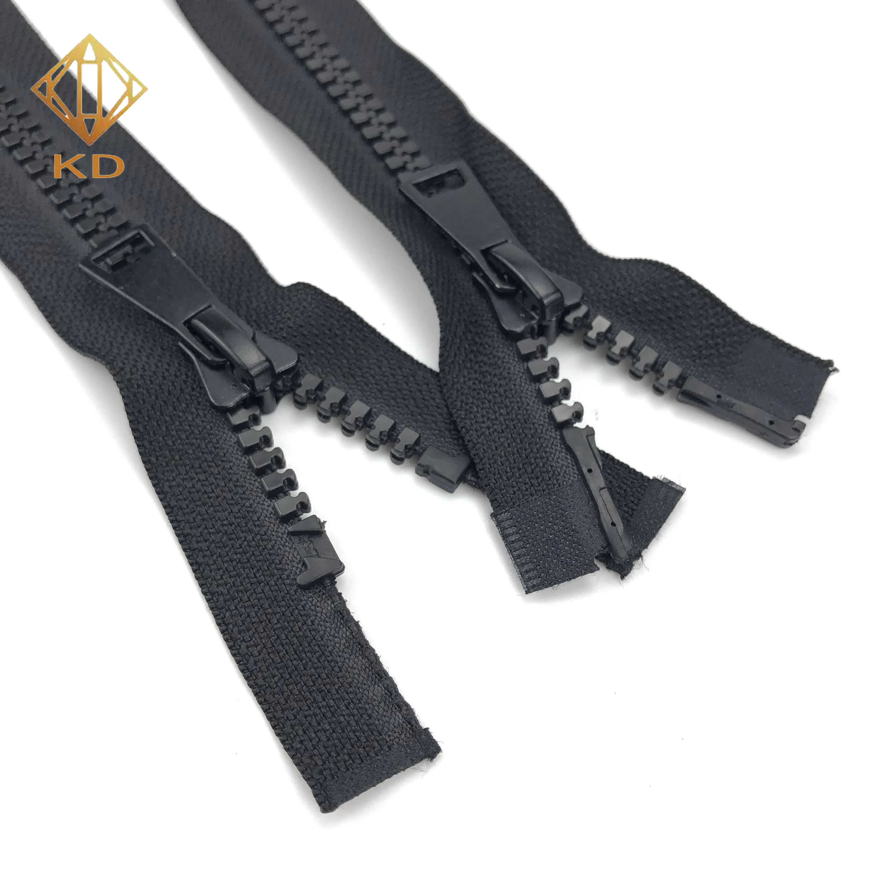 

8# Close end Sports wear Black high quality Plastic waterproof zipper