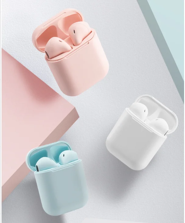 

2020 best selling Blutooth 5.0 iPods 12 mini sports wireless earphone i12 TWS with charging sleeve