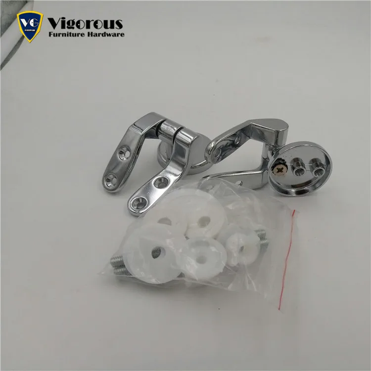 High quality toilet accessories chrome toilet seat hinges H-003