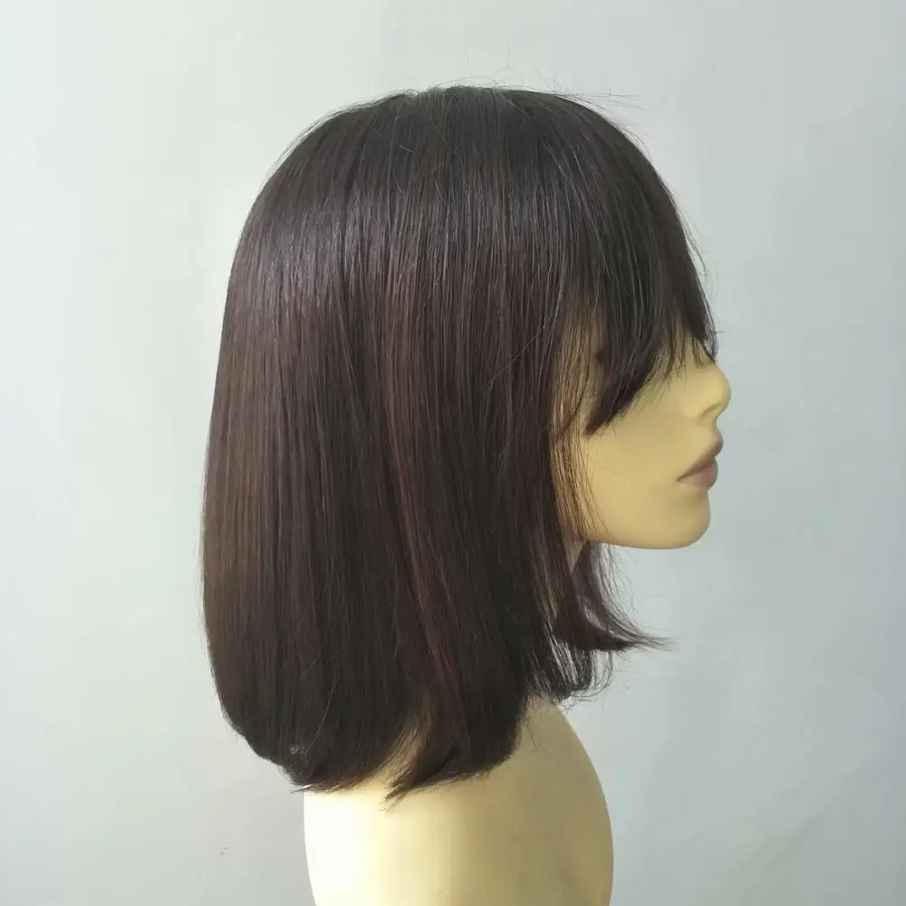 

top silk medical wigs in stock 100% human hair wig for women silk