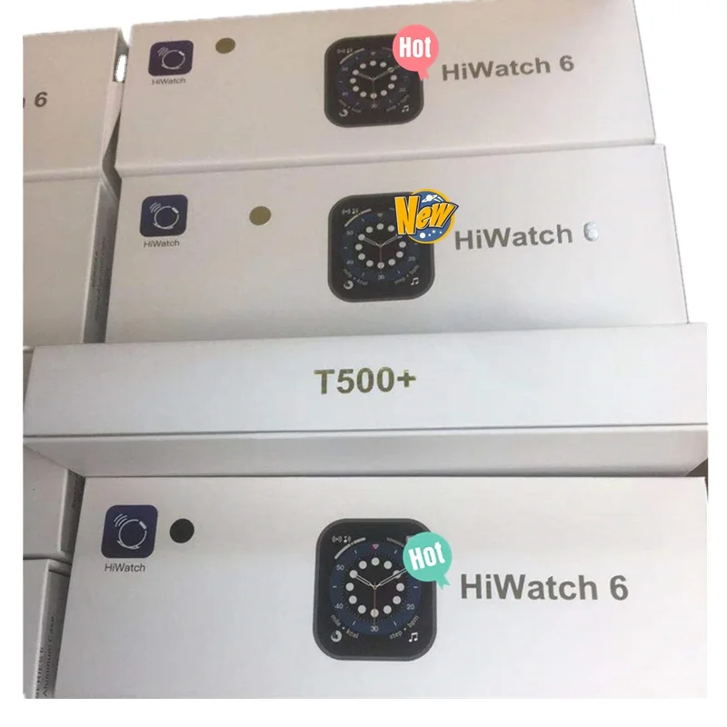 
Factory Hot sale Reloj Inteligente T500 Smart Watch 2020 Spanish Smartwatch T500 T500 PLUS Series 6 hiwatch T500+ 