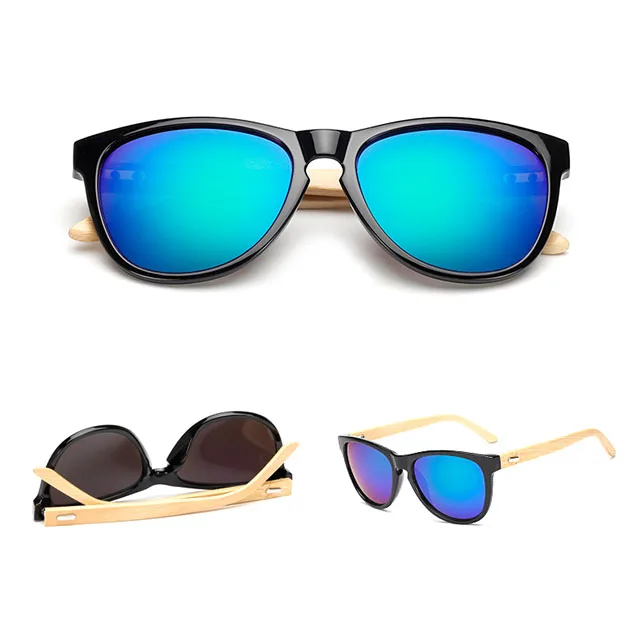 

DLK1503 Fashion Sunglasses 2021 OEM Custom Design Wood Bamboo Fashion Sunglasses