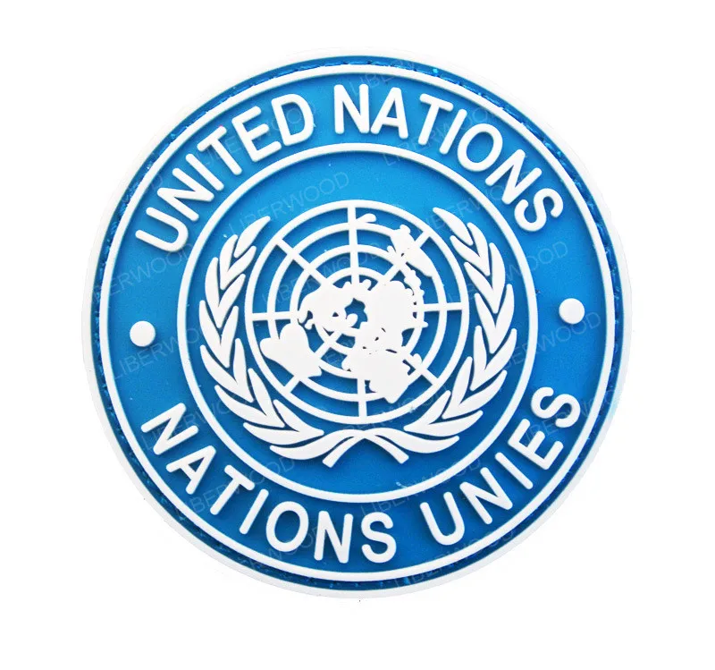 

Un United Nations U.N. Badge PVC Tactical Army Airsoft Patch Badge Hook Military Brassard Combat Armband Army Emblem Patch