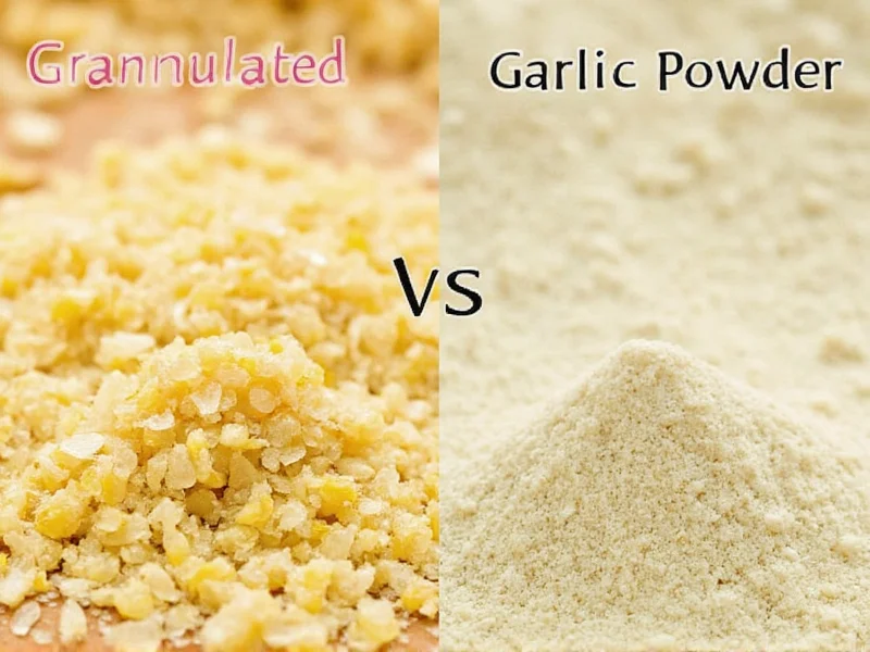Granulated Garlic vs Garlic Powder: Key Differences