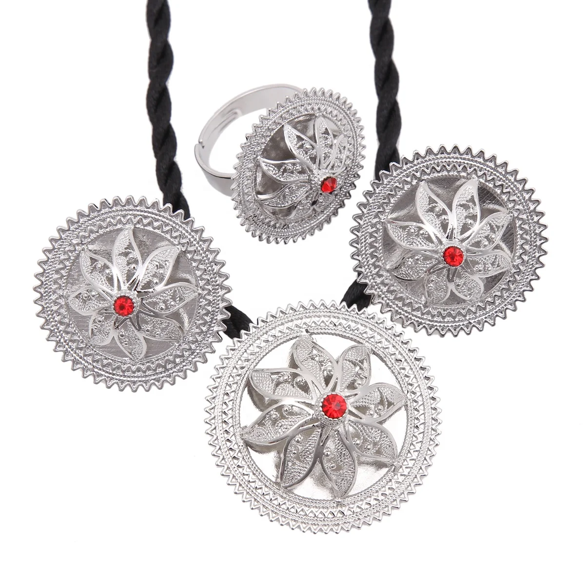Bright Silver Ethiopian Jewelr