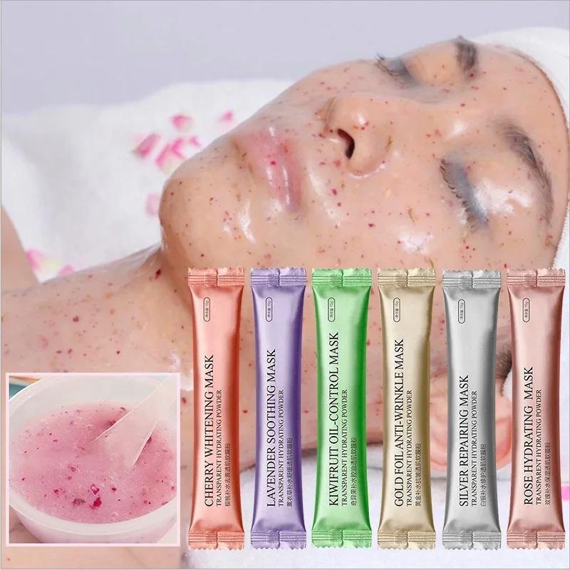 

2021 Hot selling Collagen Rose Soft Mask Powder hydro-jelly Anti Aging Anti Wrinkle Peel Off Rubber Facial Mask