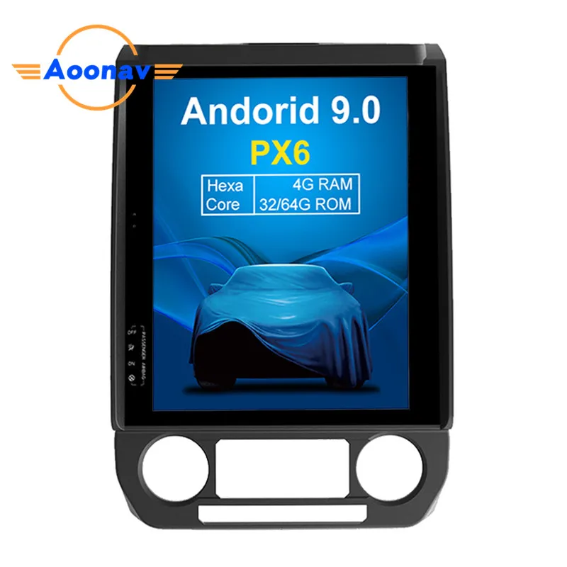 

AOONAV Android 8.0 car GPS Multimedia Player For Ford F150 2015-2019 head unit auto multimedia player tape recorder, Black