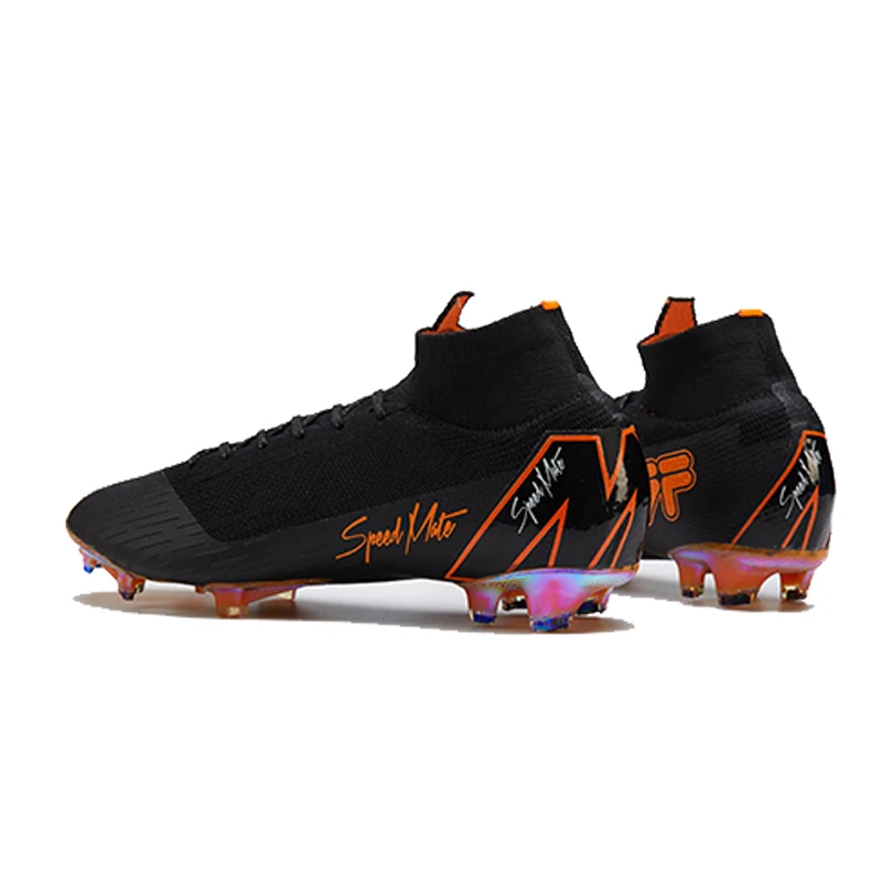 FG Men High Ankle Professional Training Cleat Adults Sport Sneakers Superfly 6 Soccer Shoe Wholesale Cr7 Football Boots