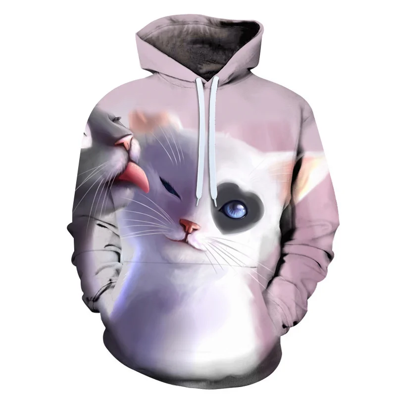 

Whole Sale Animal Hooded Graffiti Sweater Men'S Trend Hip Hop Loose New Student Hoodie Large Clothes Plus Size Hoodies Custom