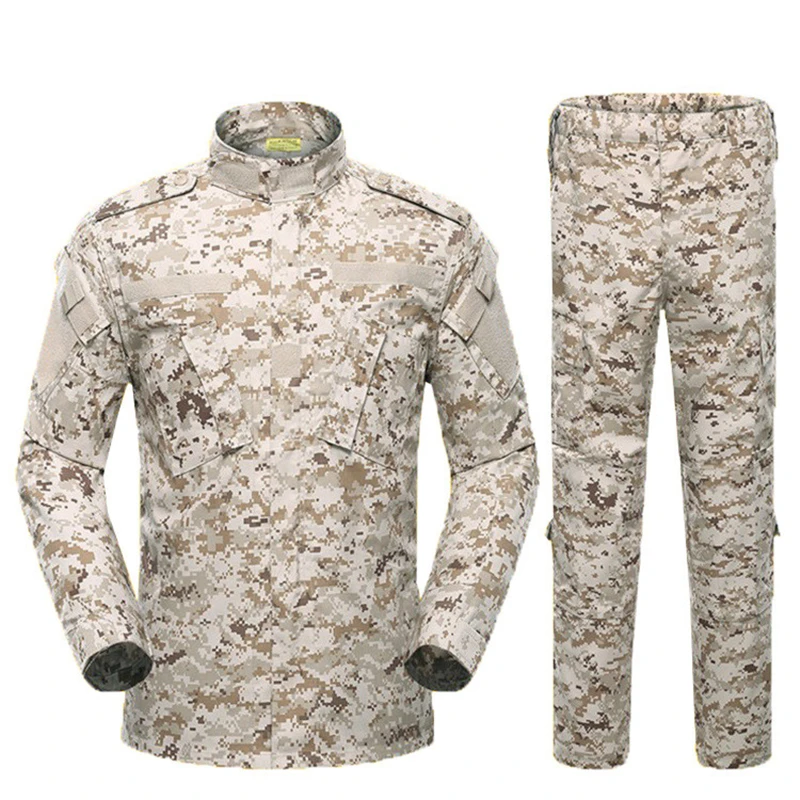 

Multicam Army New Military Acu Uniform Tactical Camouflage Combat Set Airsoft War Game Shirts Pants With Pads, Customized color