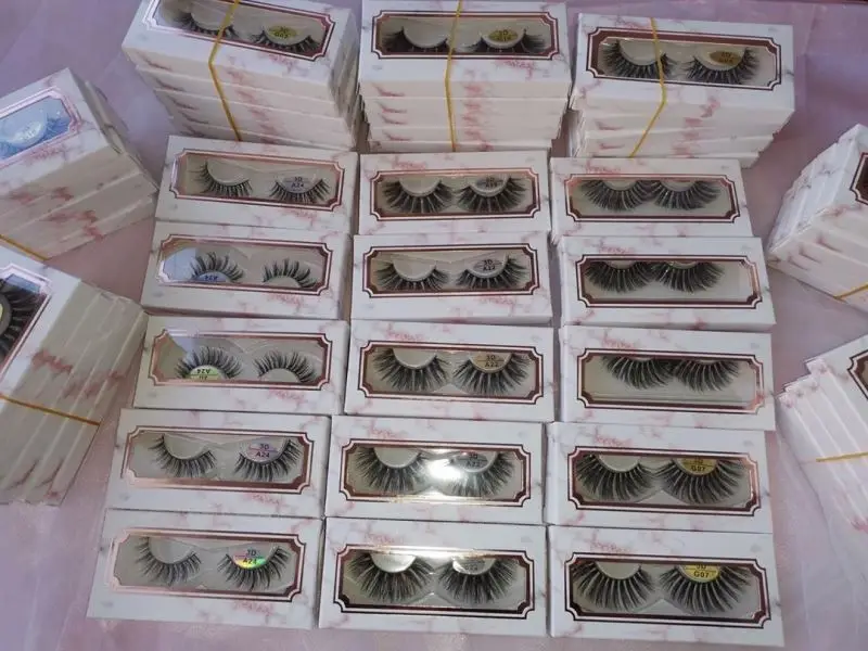 

wholesale eyelashes 6d faux mink eyelash cruelty free vegan synthetic lashes 3d silk eyelash, Natural black