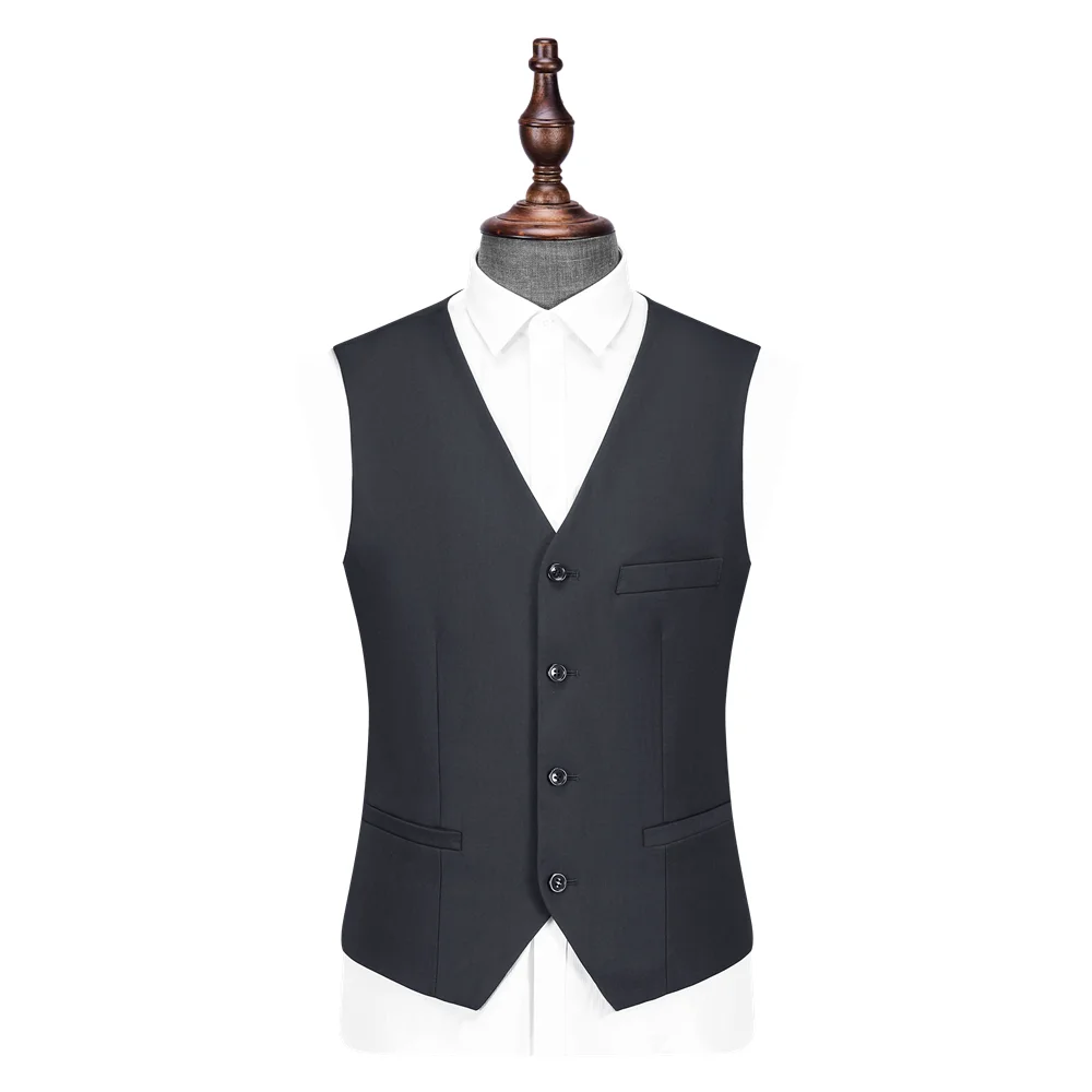 

Factory price wholesale men's suit vest slim fit mens waistcoat