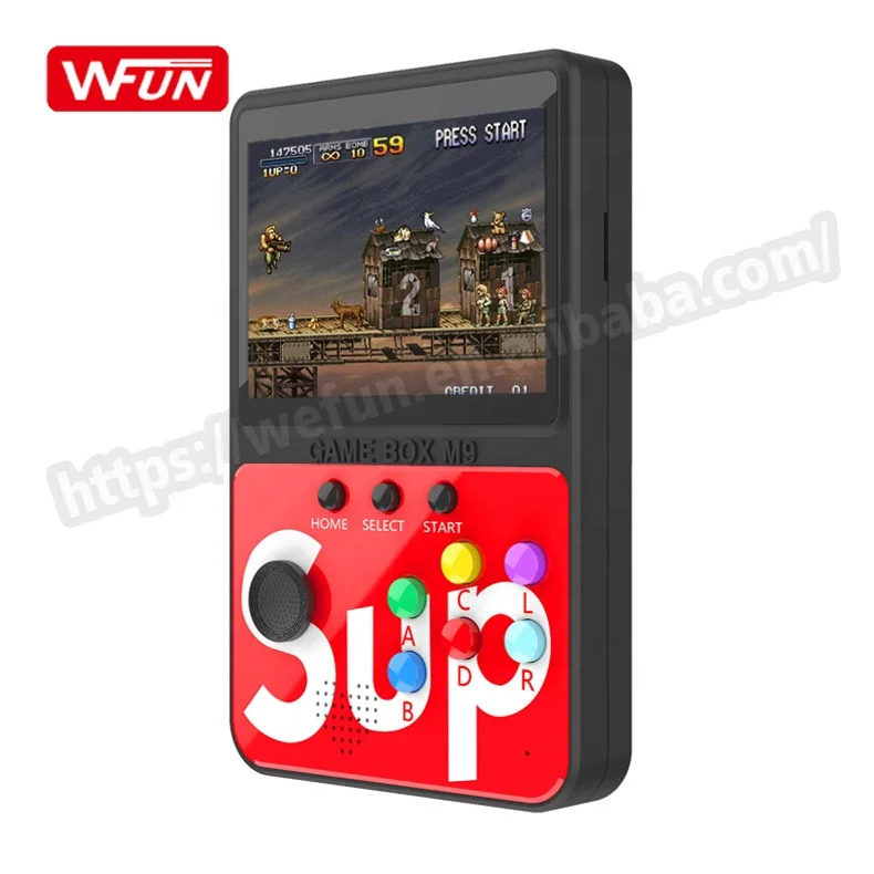 

Wholesale Retro M9 Games Video Mini Game Player Family Entertainment System 900 Game Console for Gameboy, Red/black/blue