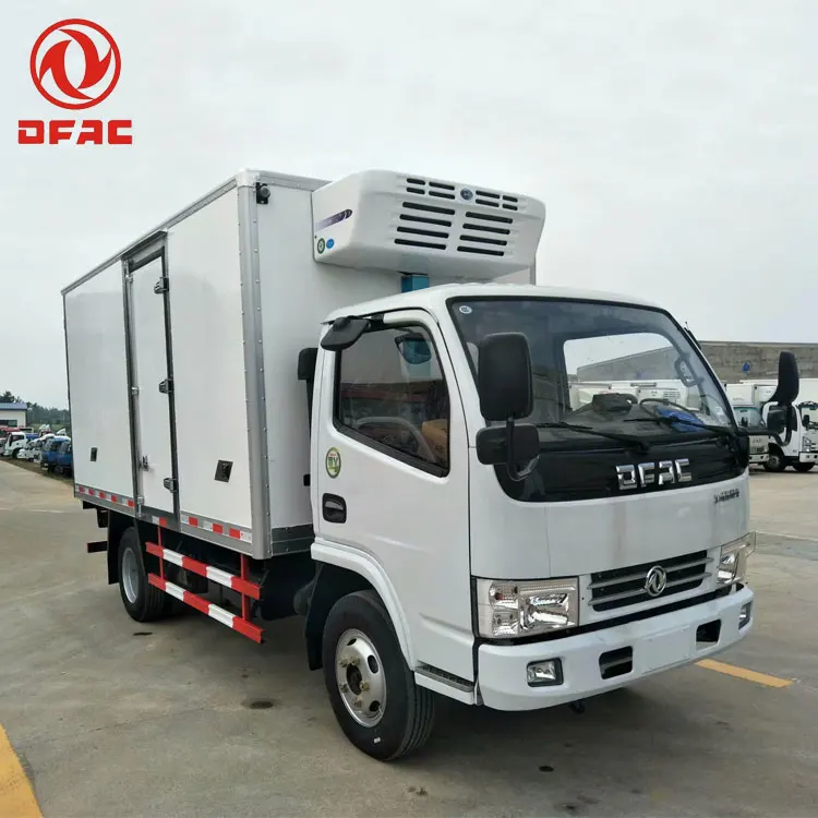 

New 4x2 Dongfeng 5 Ton Freezer/chill Refrigerated Lorry 4.1m Ice Cream/vegetables refrigerator Van Delivery Truck, Custom's requirement