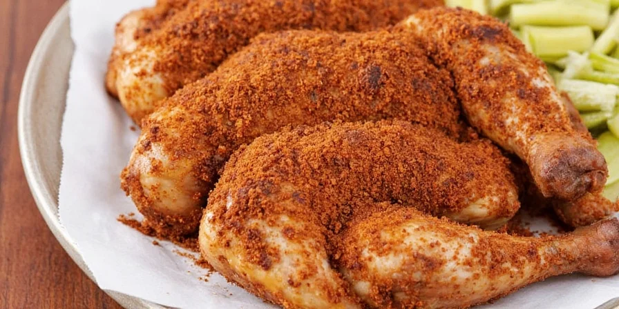 Whole chicken with colorful spice rub