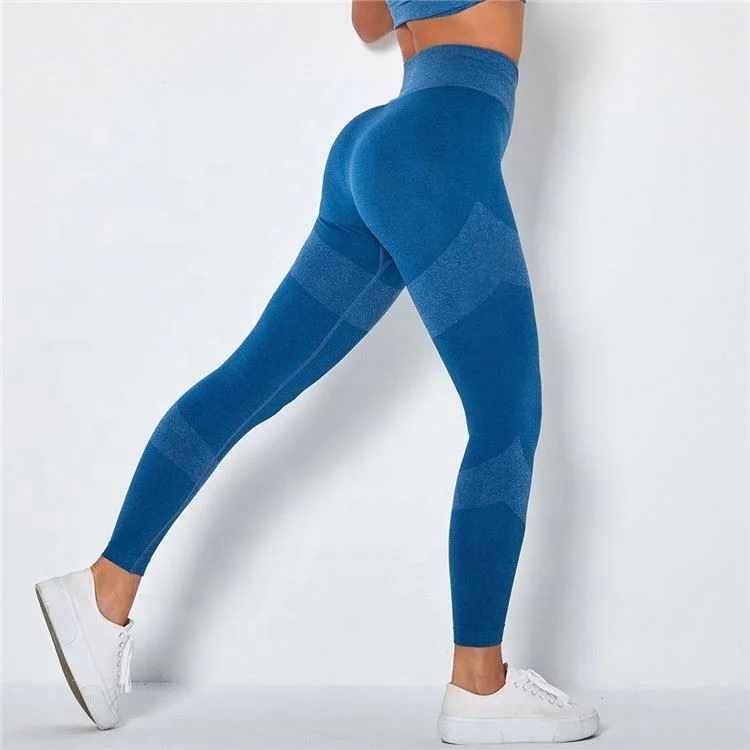

2021 Hot Sale High Waist Gym Sportswear Fitness & Yoga Wear Seamless Leggings Set