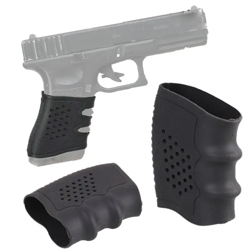 

MAGORUI Tactical Pistol Rubber Grip Glove Cover Sleeve Anti Slip Handguns for Glock, Black