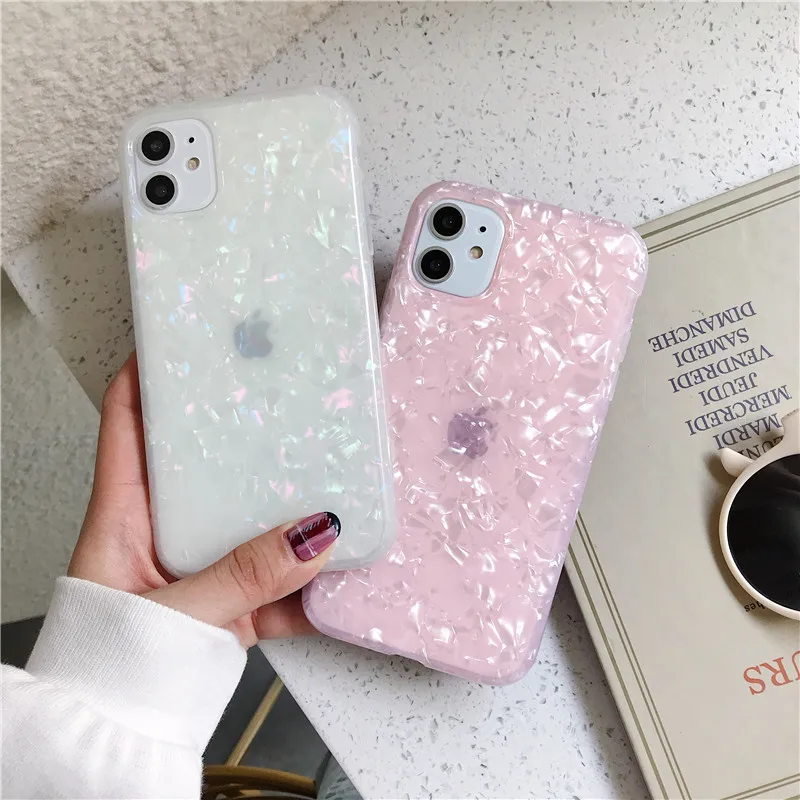 

Fashion Pink Silicone TPU Protective Case Cover For iPhone 12 Case For Girl