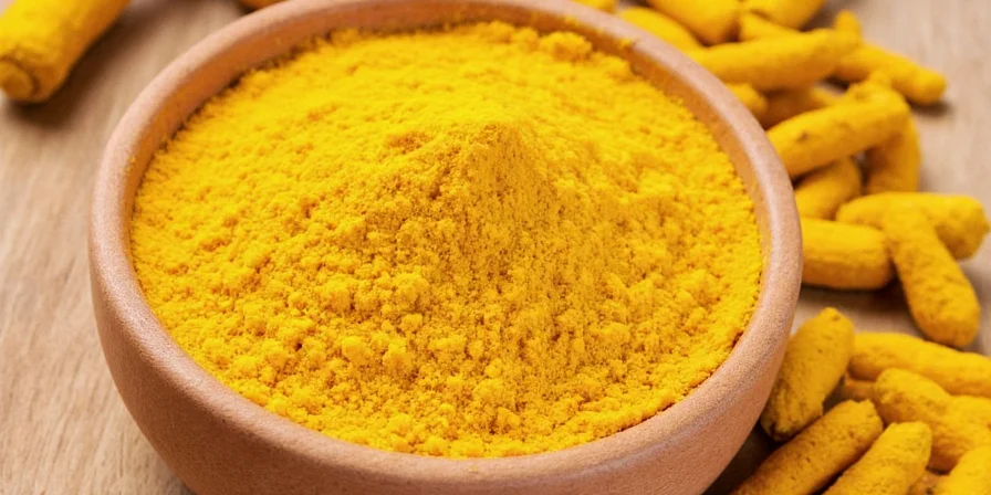 Chef using turmeric in a modern kitchen