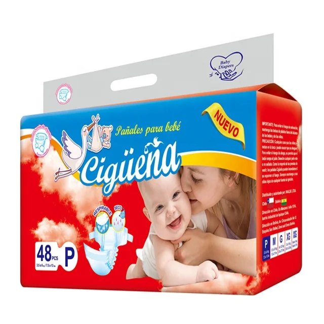 

Super High Quality Disposable Baby diapers with big elastic waistband