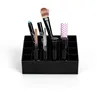 Beauty Makeup Case Sundry Storage 24 Slot Lipstick Holder Display Stand Clear Acrylic Cosmetic Lipstick Organizer