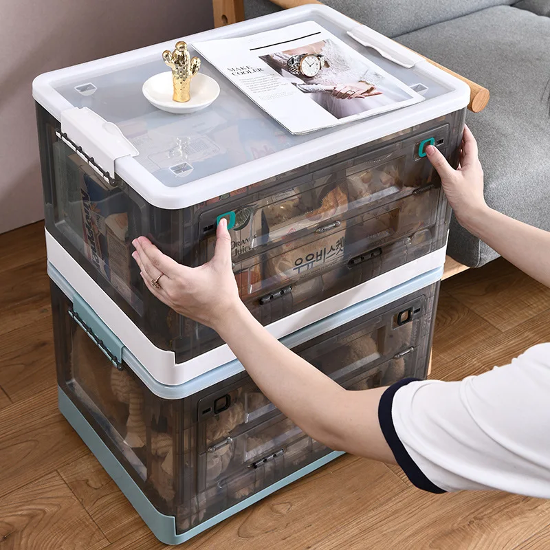 

Household Folding Storage Box Large Living Room Bedroom Plastic Storage Box Car Storage Box Organizer