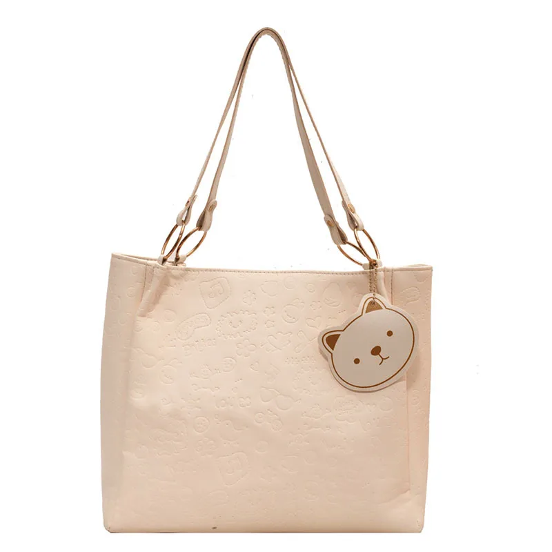 

Bags for Women Soft leather Embossing Shoulder Bag Reusable Shopping Bags Casual Tote Female Handbag, Customized color