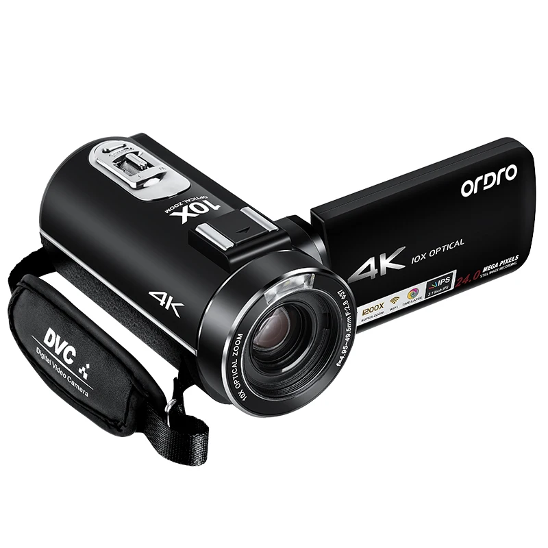 
ORDRO AC7 10X Optical Zoom Outdoor Wifi Hunting 4K Ultra HD Camcorder Video Camera 