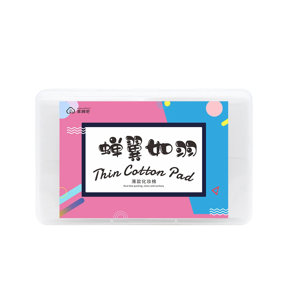 

Soft Organic Cotton Makeup Squares Cleaning Pads For Face Makeup Cosmetic Remover Pads, White