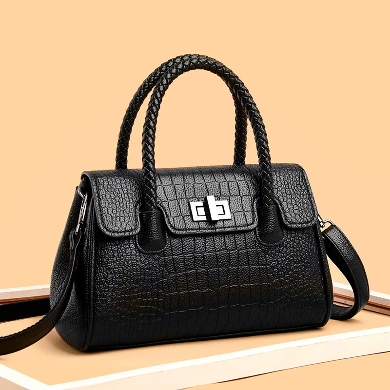 

2021 PU Elegant designer leather ladies fashion trendy handbags latest tote bag luxury women hand bags