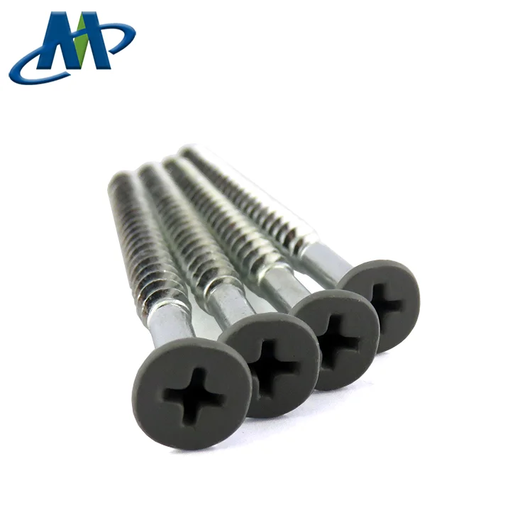 
Factory Price White Galvanized Phillips Self Tapping Flat Head Wood screw 