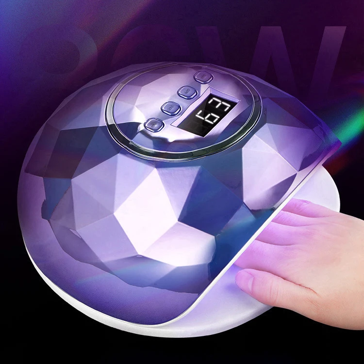 
2021 Amazon Top seller 86w pro cure dual light uv led gel dryer nail lamp for manicure UV nail lamp nail set kit with uv lamp 