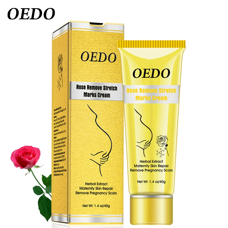 

OEDO Rose Remove Stretch Mark Cream Nourish Moisturizing Anti-wrinkle Pregnant Women Skin Repair Remove Obesity Tattoo Body Care, White