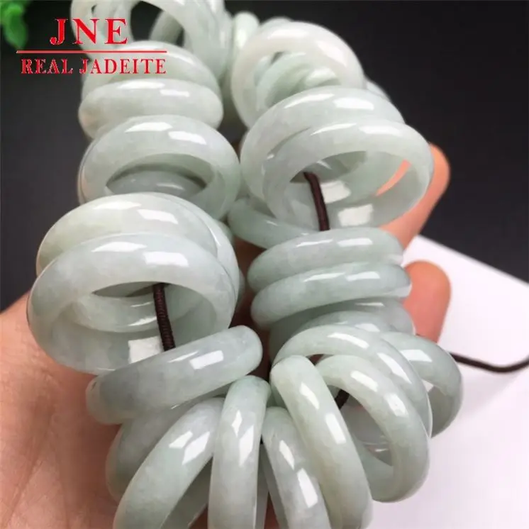 Myanmar Type a Goods Jade Ring Minimalist Chinese Style Simple Bracelet Ring Shank Bulk Supply