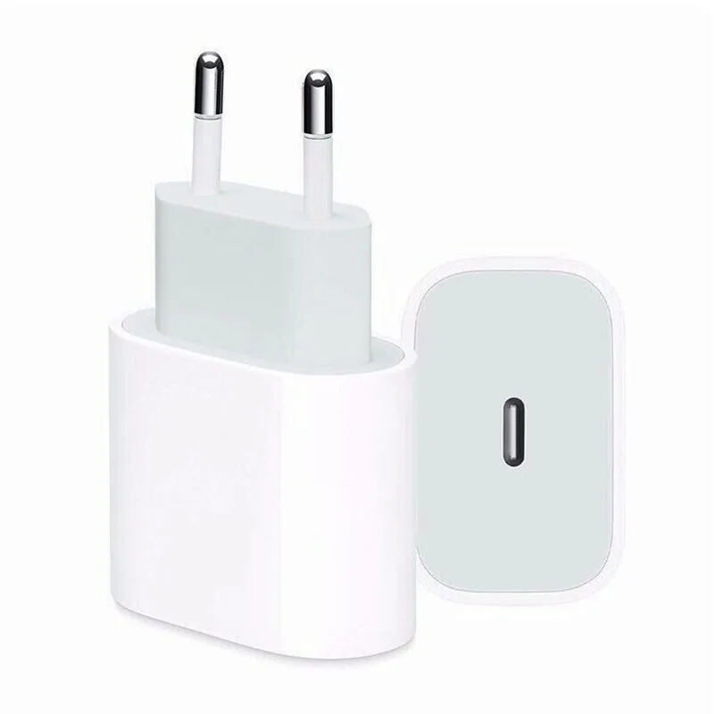 

Hot EU adapter for iphone parts 20W type C charger for iphone 12 13 universal mobile phone fast usb charger, White