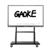 Aluminum Frame Multi Touch Interactive Flat Panel 4k Led Monitor Touch Screen with Dual System Simple Control