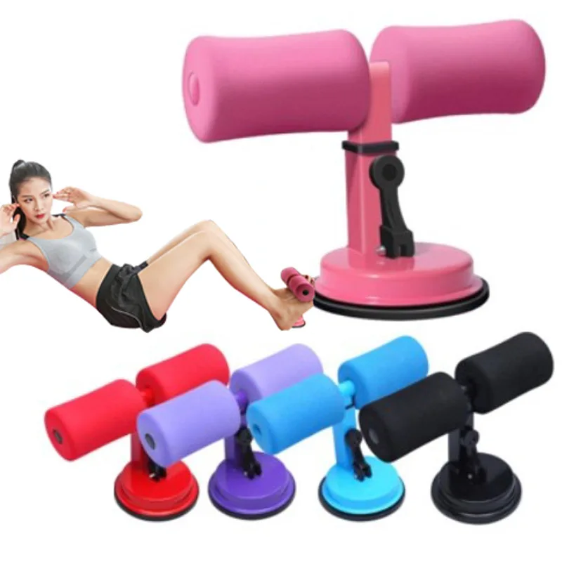 

Sit Up Bar Aids With 3 Settings Adjustable For Home abdominal muscle Fitness exercise Equipment sit up trainer machines, Black/pink/purple/orange/blue/green