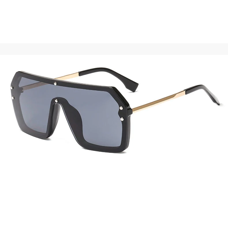 

2020 Fashion sun glasses Oversized frame integrated lens man woman sunglasses