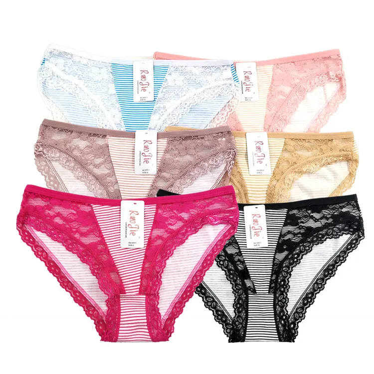 

Women underwear cotton briefs panties solid shorts underwear girls cute panty for ladies, Mix