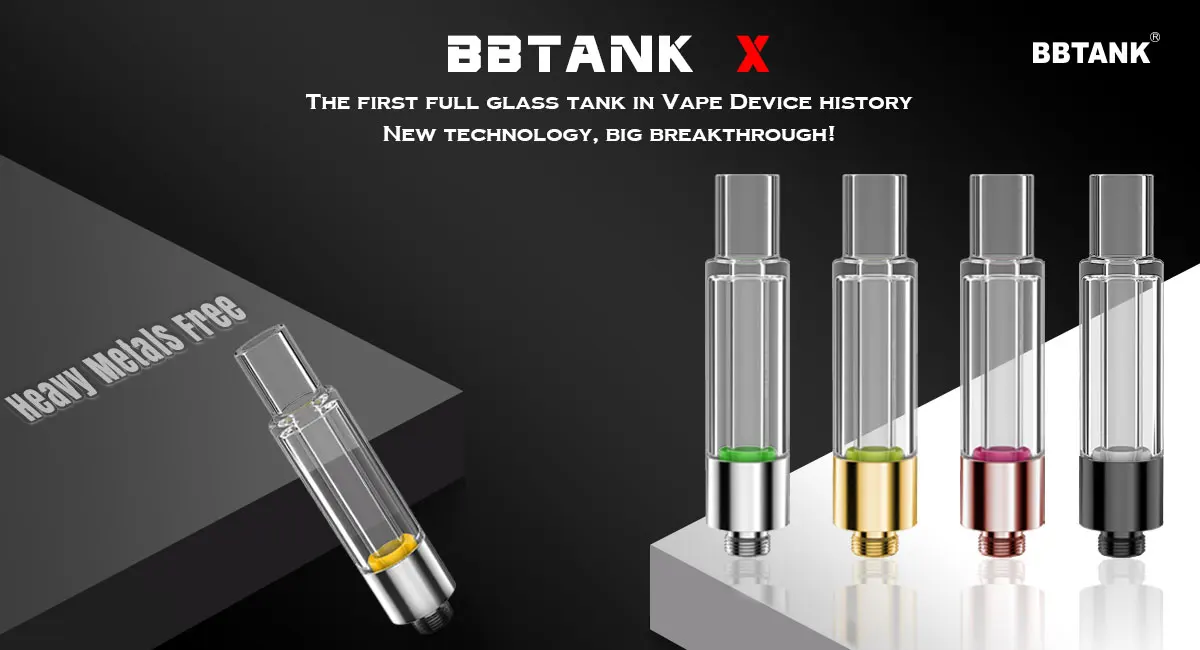 Great consistent performance bbtank x 510 glass ceramic coil cbd oil atomizer