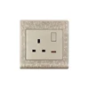 Single/double 13a electrical socket,13amp UK wall switched socket made in GOG
