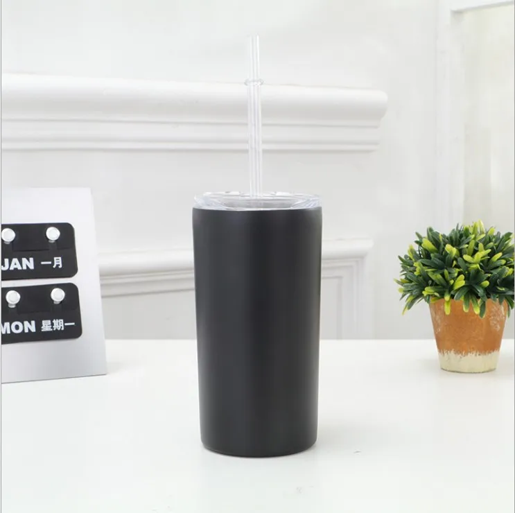 12oz Stainless Steel Mini Skinny Tumbler With Lid Double Wall Insulated ...