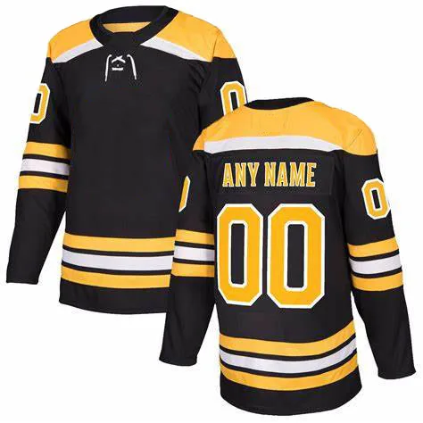 

Mens Ice Hockey Jerseys Customizable Stitched Accept Custom Number Name And Logo Color White Black