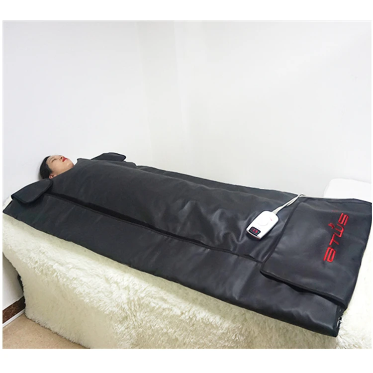 

Hot in USA Sauna beauty presoterapia machine/pressotherapy infrared slimming blanket/sauna body wrap for weight loss detox, Black, silver (can be customized)