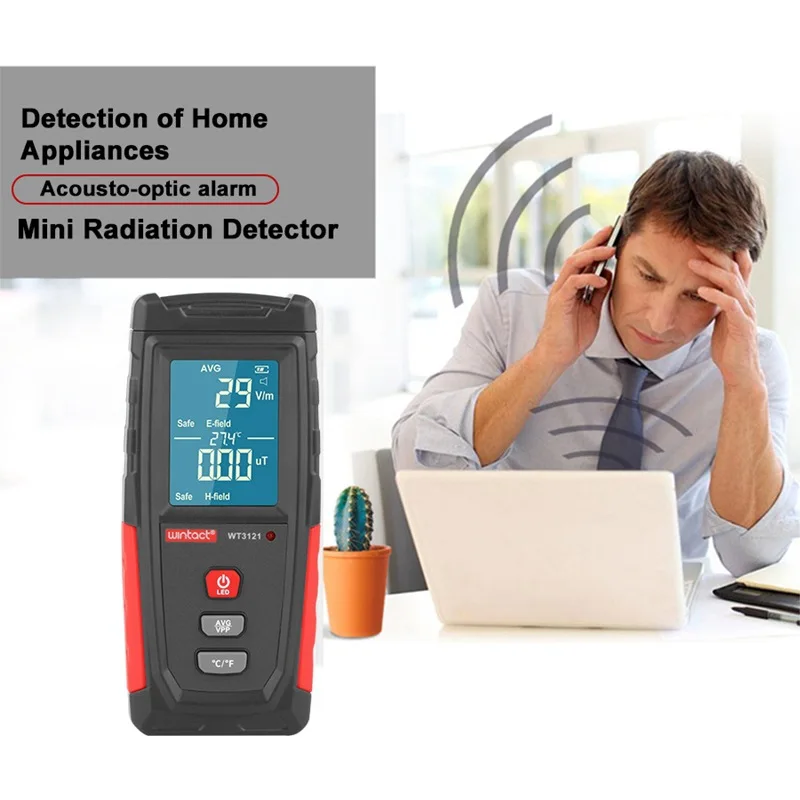 

Hot Sale Portable Digital LCD EMF Meter Frequency Electromagnet Tester Tools Electromagnetic Radiation Detector