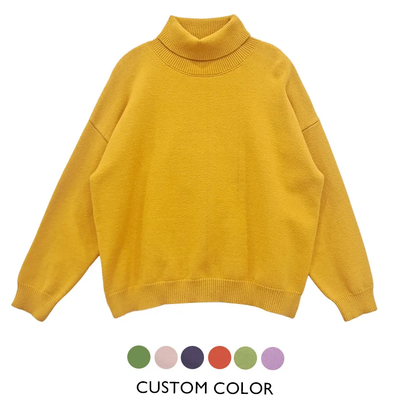 

long short customized pullover Stripes women's round neck sweater, Customized color