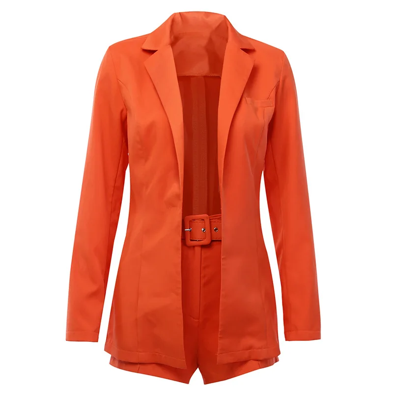 

Newest 2019 Designer woven fabric Women's Blazer women suit set