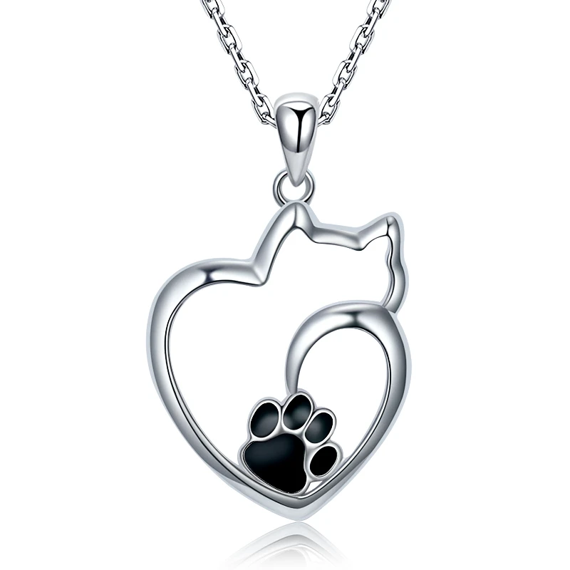 

Wholesale 925 sterling silver cat claw necklace hollow pendant necklace, Picture show