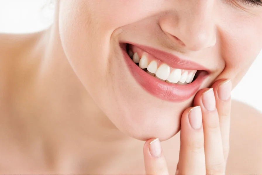 Close-up of cotton ball applying diluted clove oil to molar area showing proper technique for natural toothache remedy application