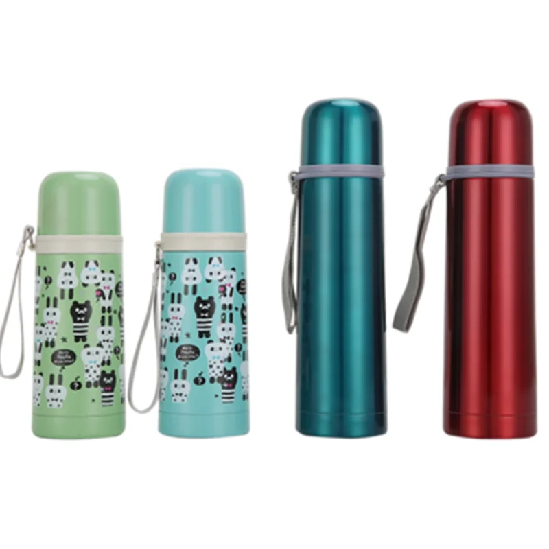 

Japanese and Korean style custom logo stainless steel thermos bottles vacuum flasks, Customized color